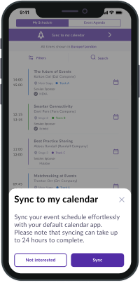 Sync to cal